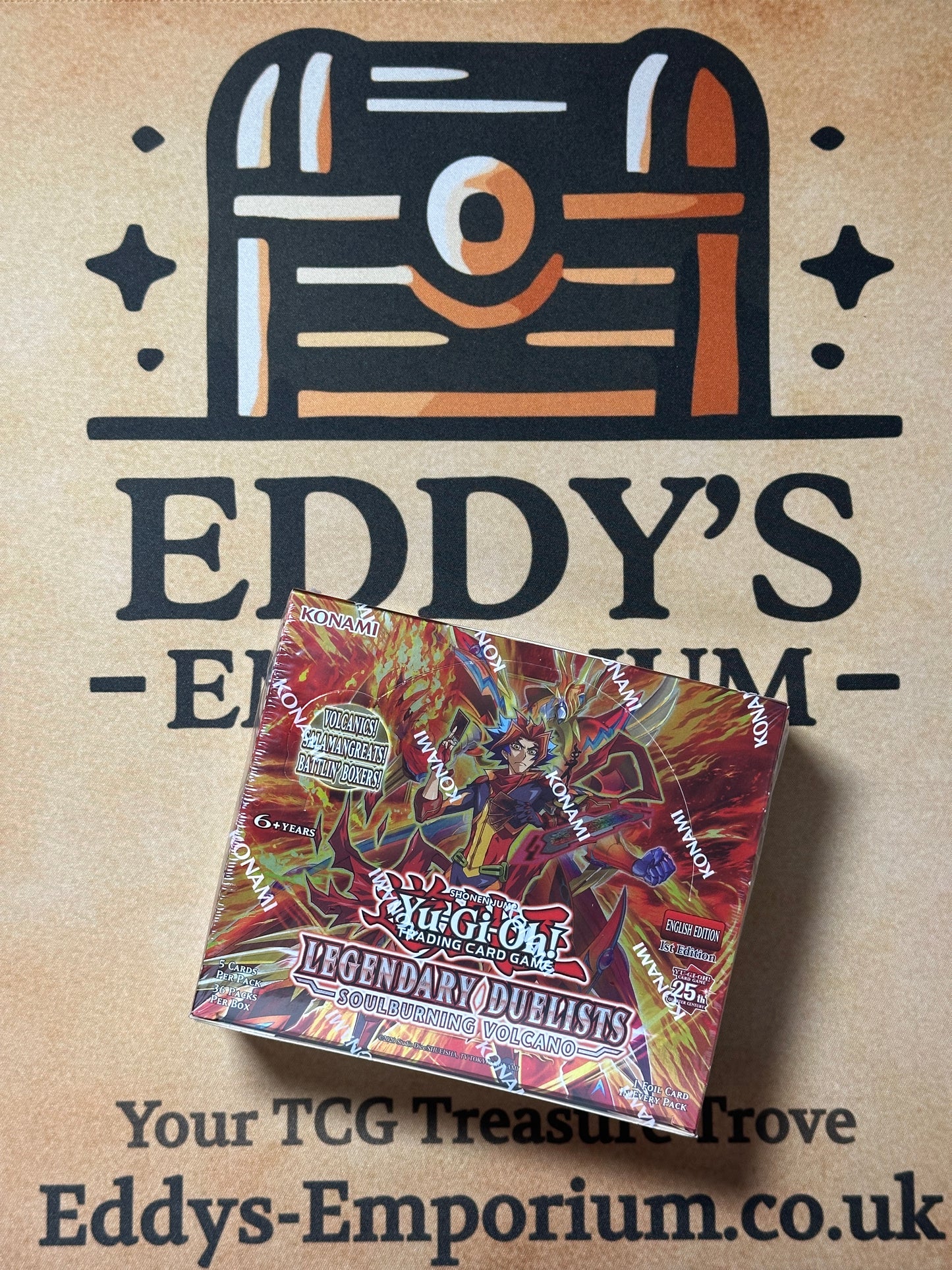 Yu-Gi-Oh! Legendary Duelists: Soulburning Volcano 1st Ed Sealed Booster Box