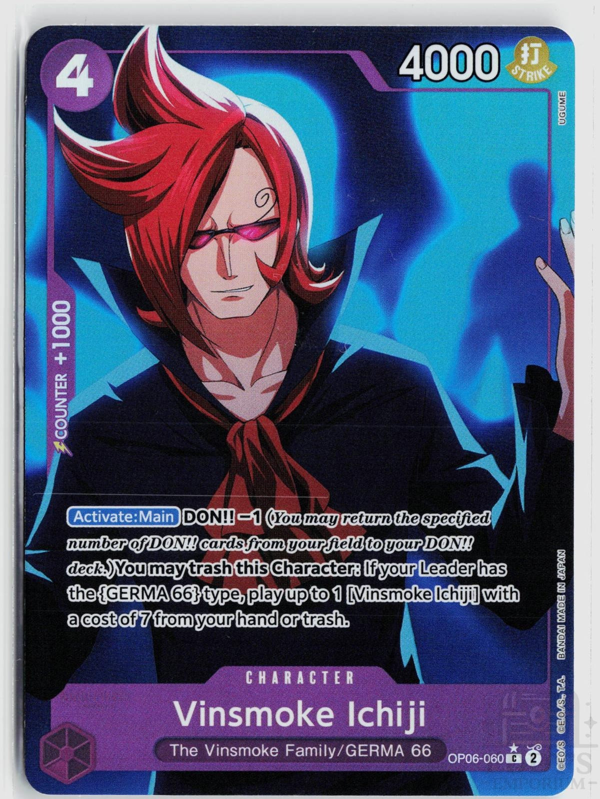 Vinsmoke Ichiji (Full Art) OP06-060 Premium Booster -The Best- One Piece Foil