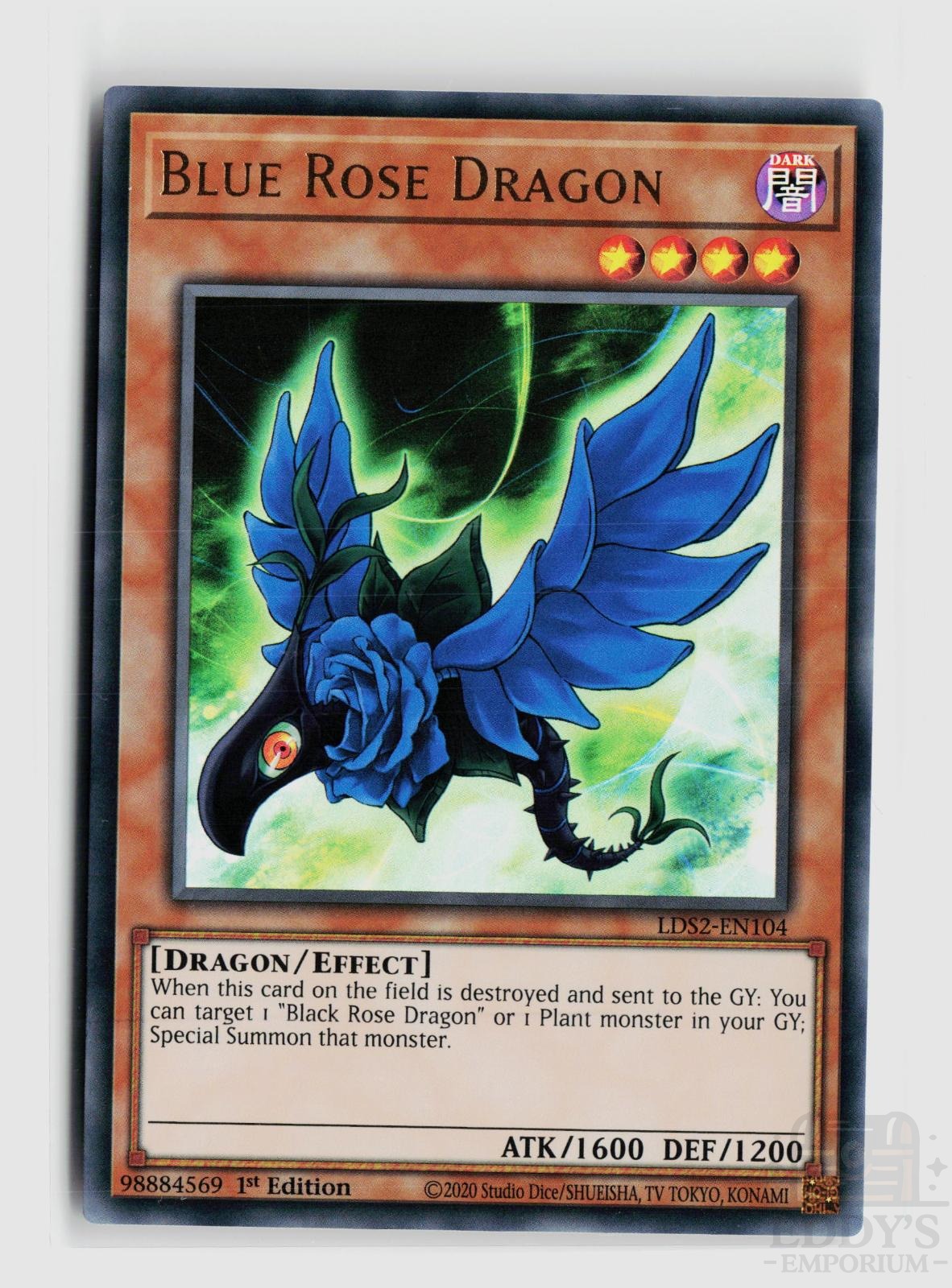 Blue Rose Dragon LDS2-EN104 Legendary Duelists: Season 2 Yu-Gi-Oh 1st Edition NM