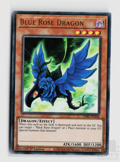 Blue Rose Dragon LDS2-EN104 Legendary Duelists: Season 2 Yu-Gi-Oh 1st Edition NM