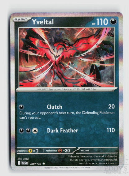 Yveltal 088/132 Mega Evolution Pokemon Holo Rare NM