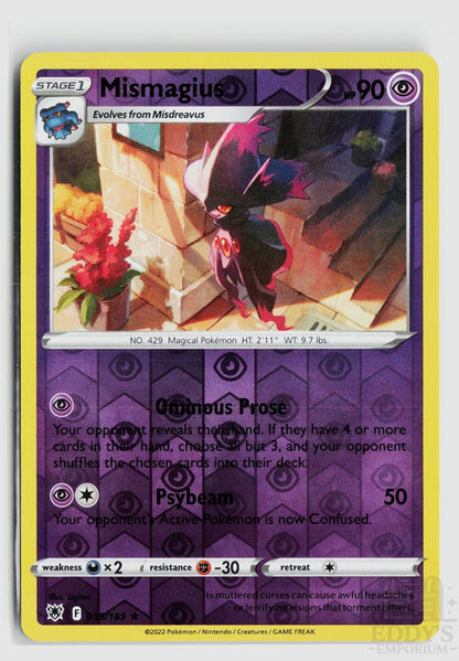 Mismagius 059/189 Astral Radiance Pokemon Reverse Holo Rare NM