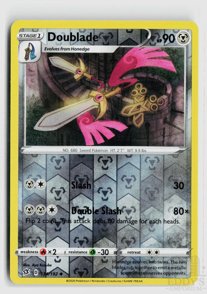 Doublade 134/192 Rebel Clash Pokemon Reverse Holo Uncommon NM