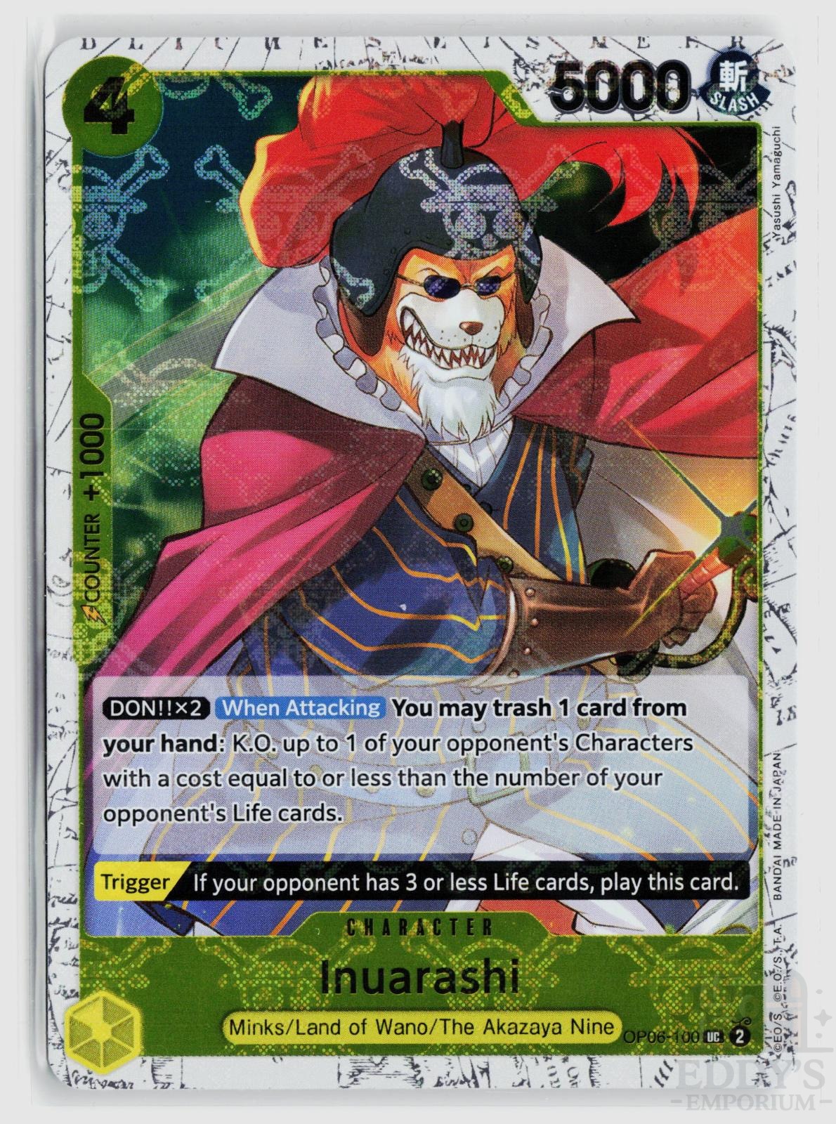 Inuarashi (Jolly Roger Foil) OP06-100 Premium Booster -The Best- One Piece