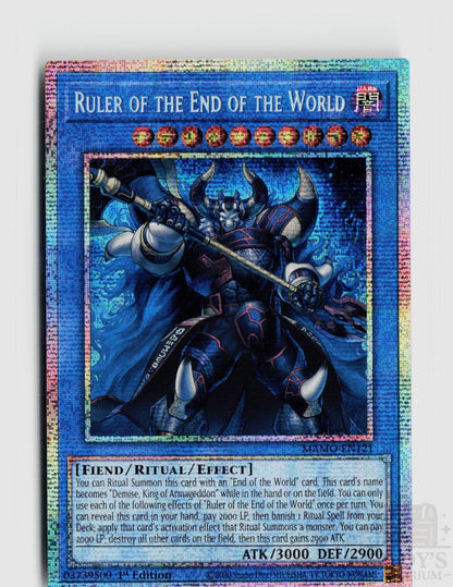 Ruler of the End of the World (Starlight Rare) MAMO-EN121 Magnificent Monsters Yu-Gi-Oh 1st Edition NM