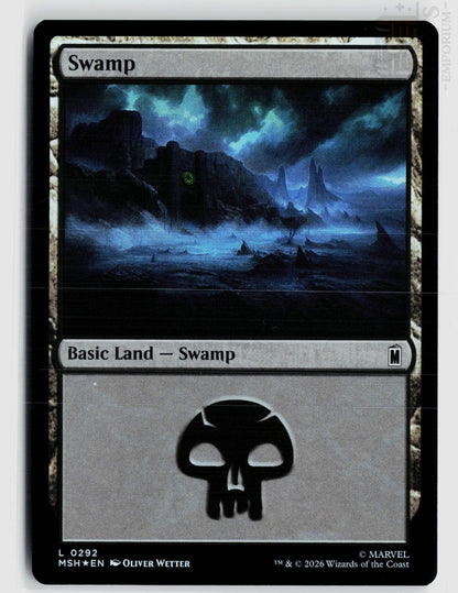 Swamp (0292) 292 Marvel Super Heroes Magic: The Gathering Foil