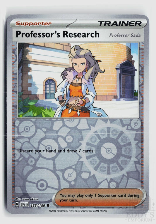 Professor's Research 155/159 Journey Together Pokemon Reverse Holo