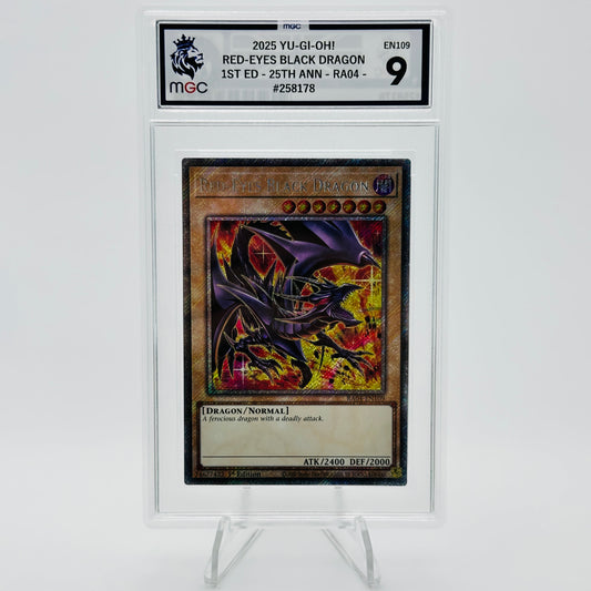 Red Eyes Black Dragon (Plat 1st Ed) - RA04-EN109 - QC Stampede - MGC 9
