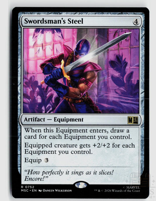 Swordsman's Steel 752 Commander: Marvel Super Heroes Magic: The Gathering