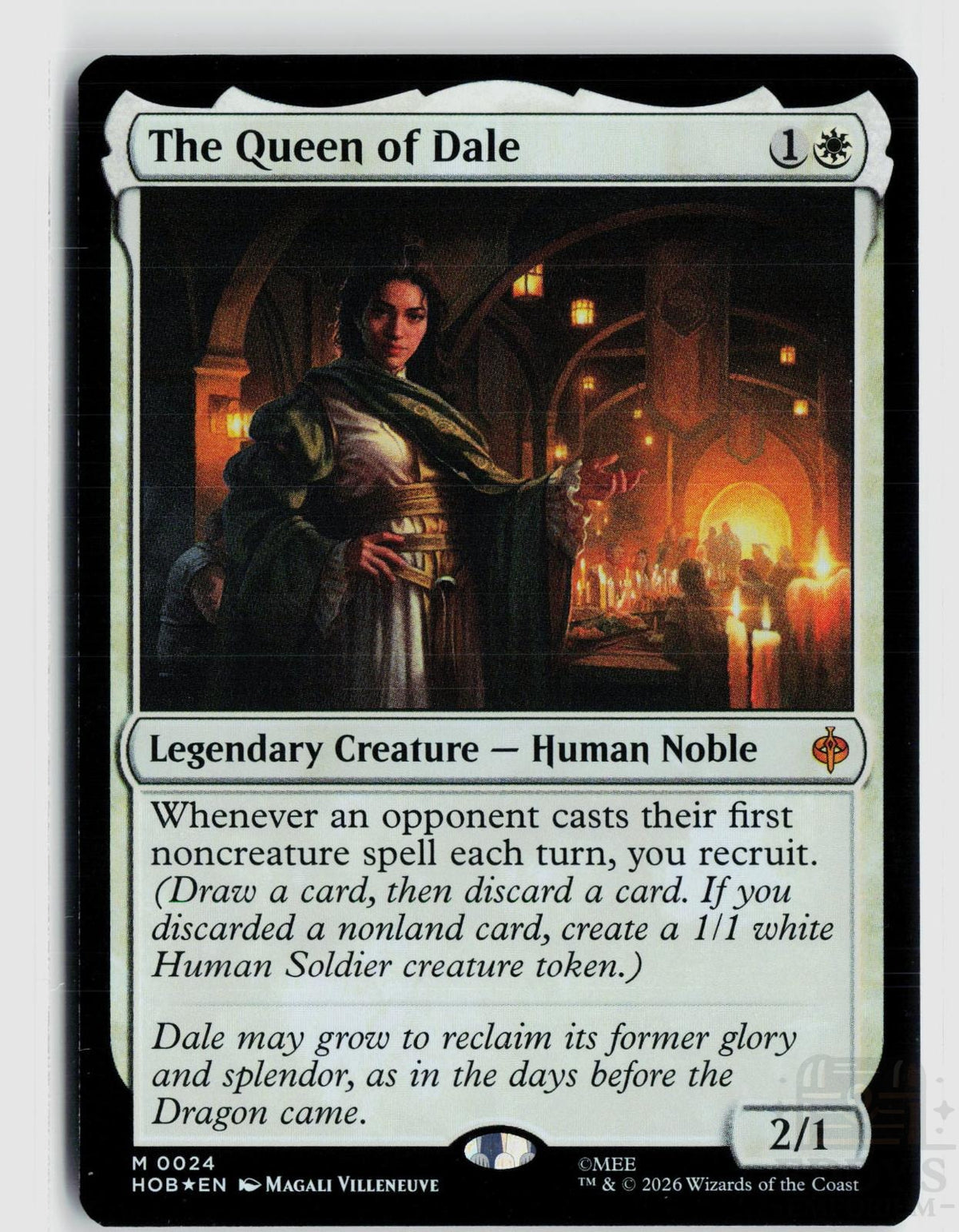 The Queen of Dale 24 The Hobbit Magic: The Gathering Foil Mythic