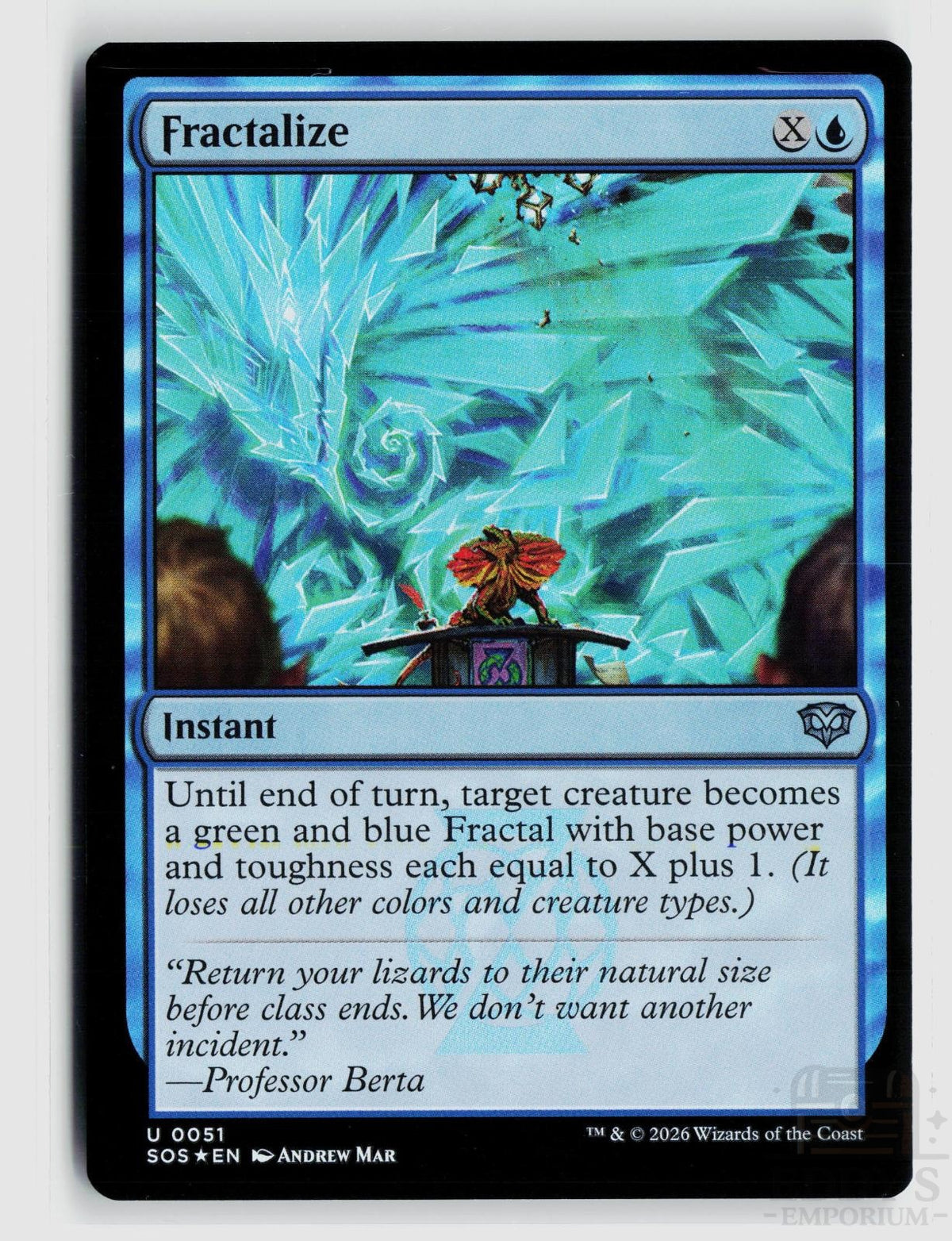 Fractalize 51 Secrets of Strixhaven Magic: The Gathering Foil Uncommon