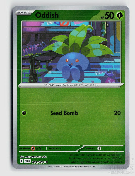 Oddish 001/094 Phantasmal Flames Pokemon Reverse Holo