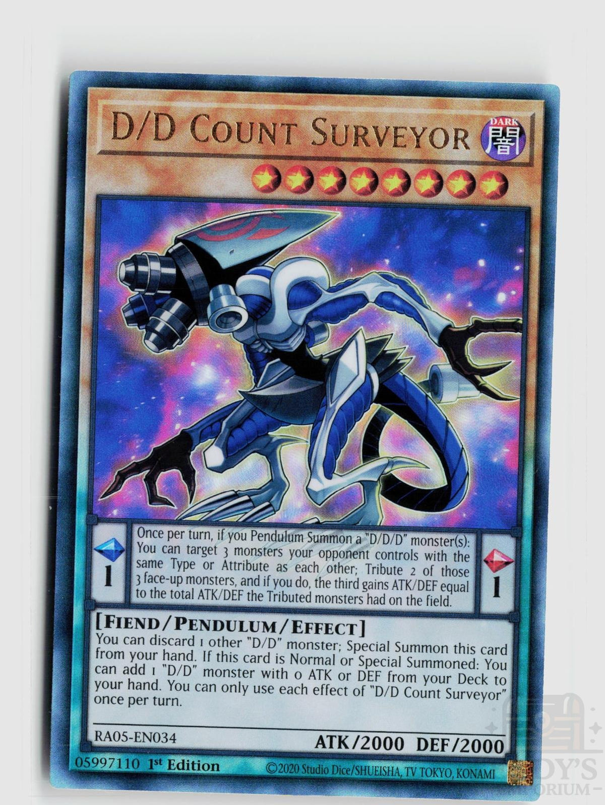 D/D Count Surveyor (PUR) RA05-EN034 Yu-Gi-Oh Rarity Collection 5