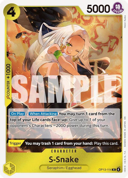 S-Snake OP13-114 Carrying On His Will One Piece Foil Rare