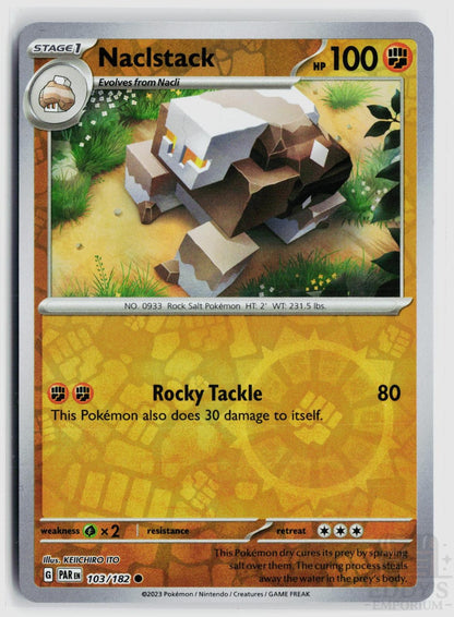 Naclstack 103/182 Paradox Rift Pokemon Reverse Holo Common NM