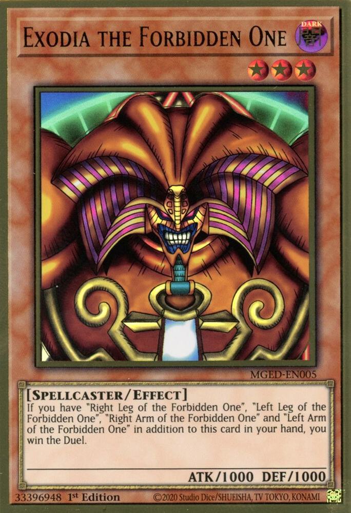 Exodia the Forbidden One MGED-EN005 Yu-Gi-Oh Maximum Gold: El Dorado