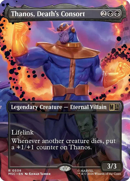 Thanos, Death's Consort (Extended Art) 508 Commander: Marvel Super Heroes Magic: The Gathering Foil