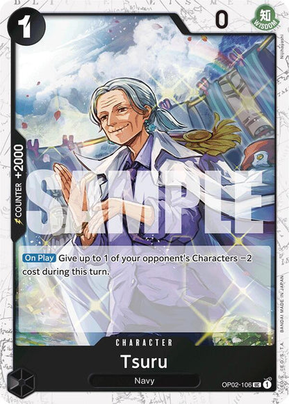 Tsuru (Jolly Roger Foil) OP02-106 Premium Booster -The Best- One Piece Uncommon