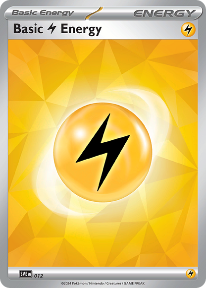 Basic Lightning Energy 012 Scarlet & Violet Energies Pokemon Holo