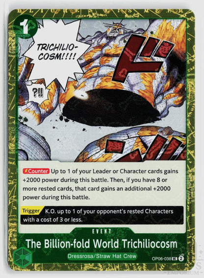 The Billion-fold World Trichiliocosm (Jolly Roger Foil) OP06-038 Premium Booster -The Best- One Piece