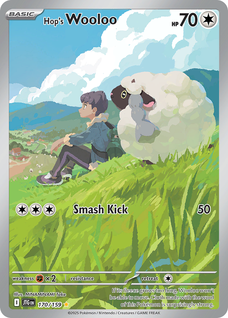 Hop's Wooloo 170/159 Journey Together Pokemon Holo Illustration Rare
