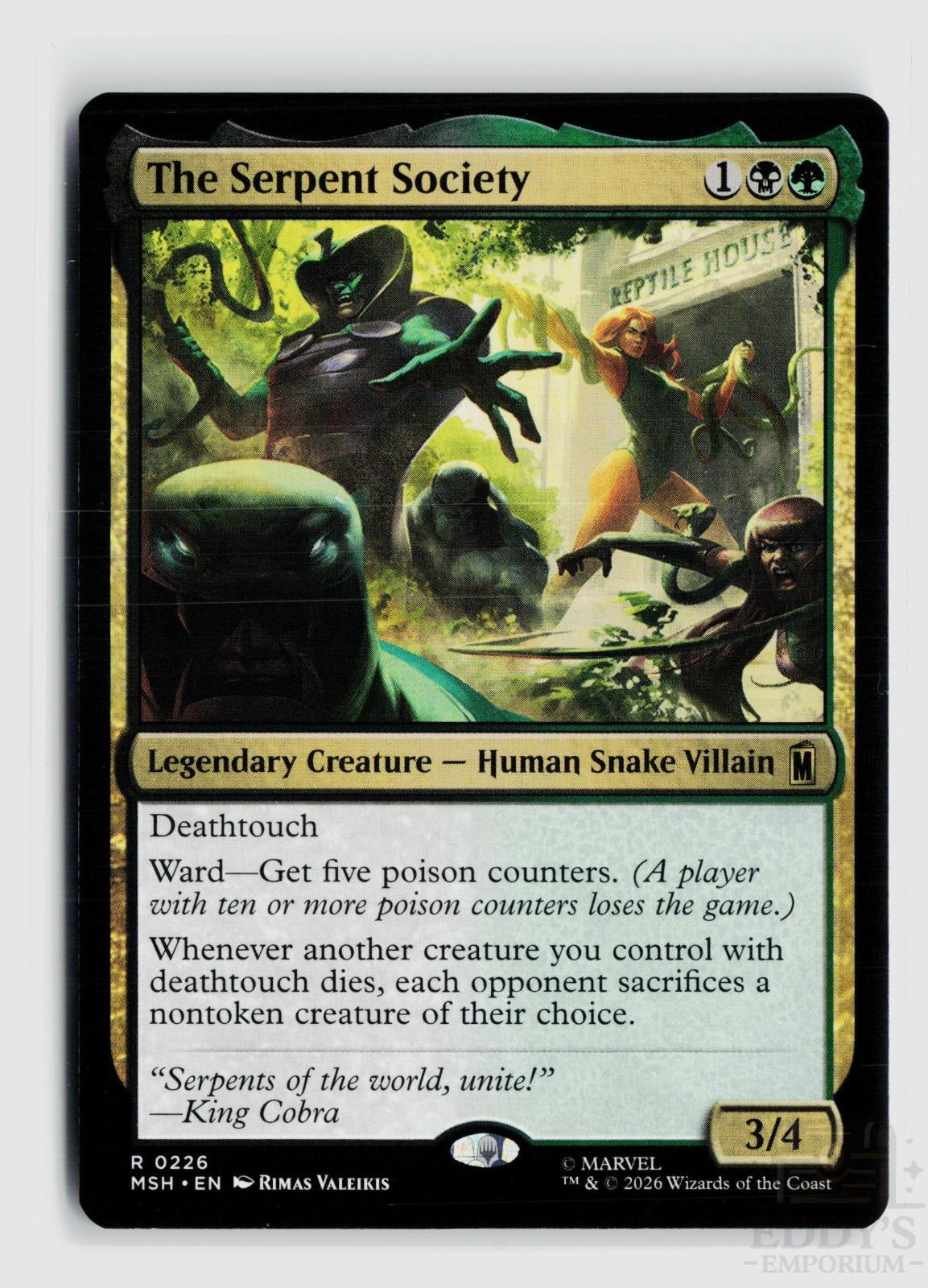 The Serpent Society 226 Marvel Super Heroes Magic: The Gathering Rare
