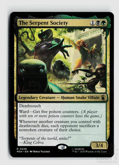 The Serpent Society 226 Marvel Super Heroes Magic: The Gathering Rare