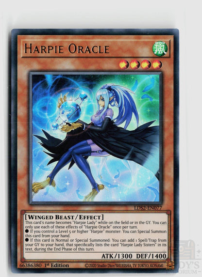 Harpie Oracle LDS2-EN077 Legendary Duelists: Season 2 Yu-Gi-Oh 1st Edition NM