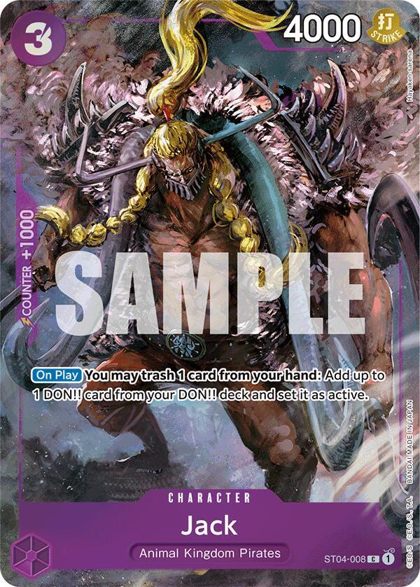 Jack (Premium Card Collection -BANDAI CARD GAMES Fest. 23-24 Edition-) ST04-008 One Piece Promotion Cards One Piece Foil