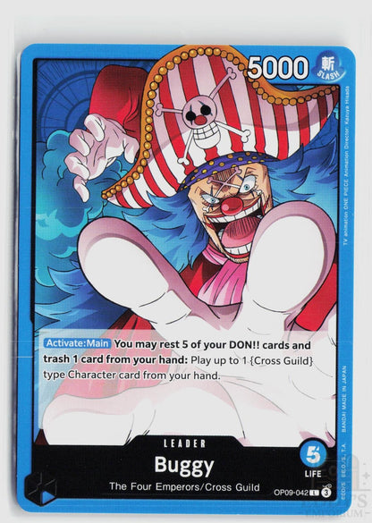Buggy (042) OP09-042 Emperors in the New World One Piece Leader