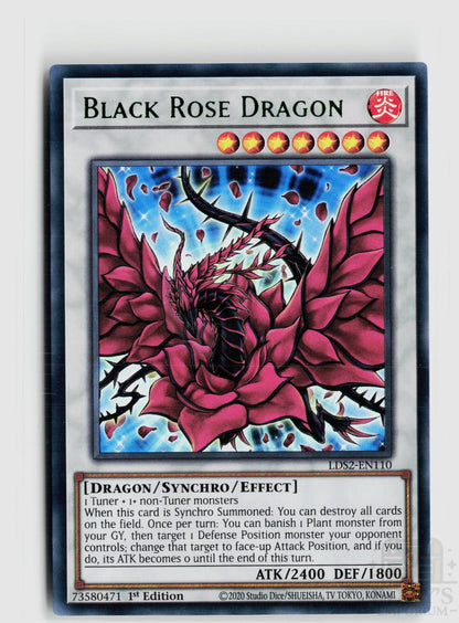 Black Rose Dragon (Green) LDS2-EN110 Legendary Duelists: Season 2 Yu-Gi-Oh 1st Edition NM