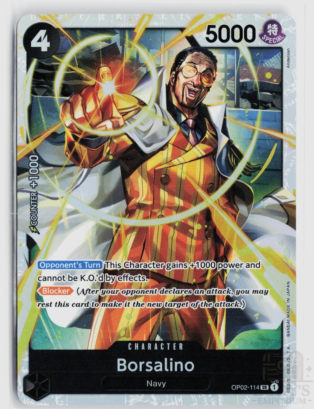 Borsalino (Reprint) OP02-114 Premium Booster -The Best- One Piece Foil