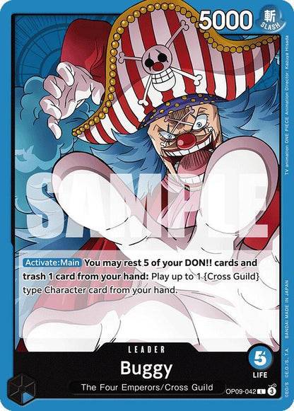 Buggy (042) OP09-042 Emperors in the New World One Piece Leader