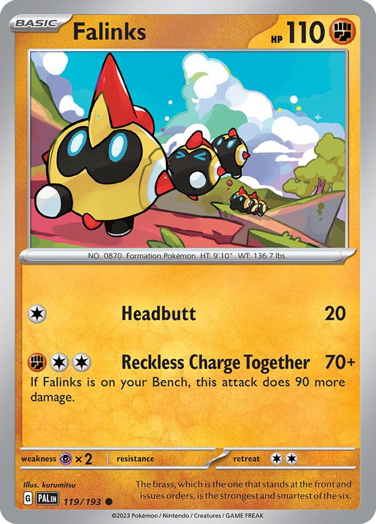 Falinks 119/193 Paldea Evolved Pokemon Reverse Holo Common NM