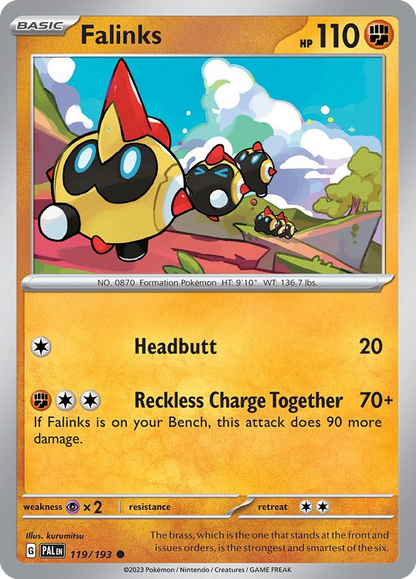 Falinks 119/193 Paldea Evolved Pokemon Reverse Holo Common NM