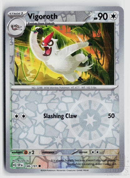 Vigoroth 146/191 Surging Sparks Pokemon Reverse Holo Common NM