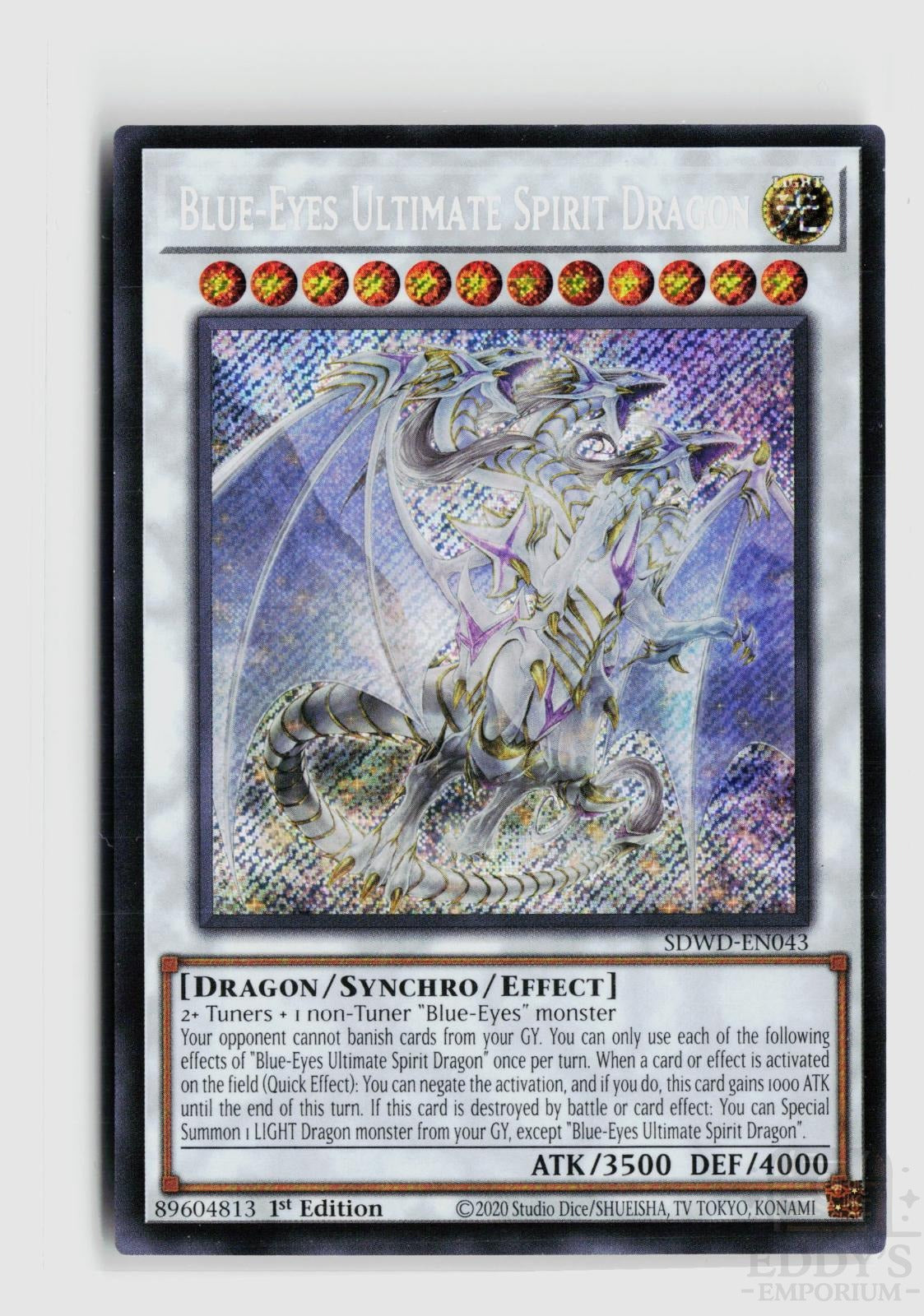 Blue-Eyes Ultimate Spirit Dragon SDWD-EN043 Yu-Gi-Oh Structure Deck: Blue-Eyes White Destiny