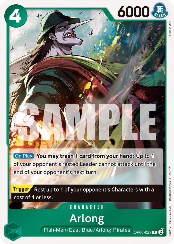 Arlong OP06-023 Wings of the Captain One Piece Foil Rare