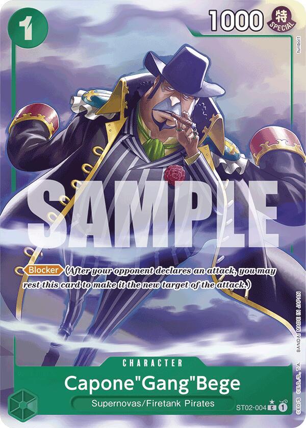 Capone"Gang"Bege (Alternate Art) ST02-004 Premium Booster -The Best- One Piece Foil