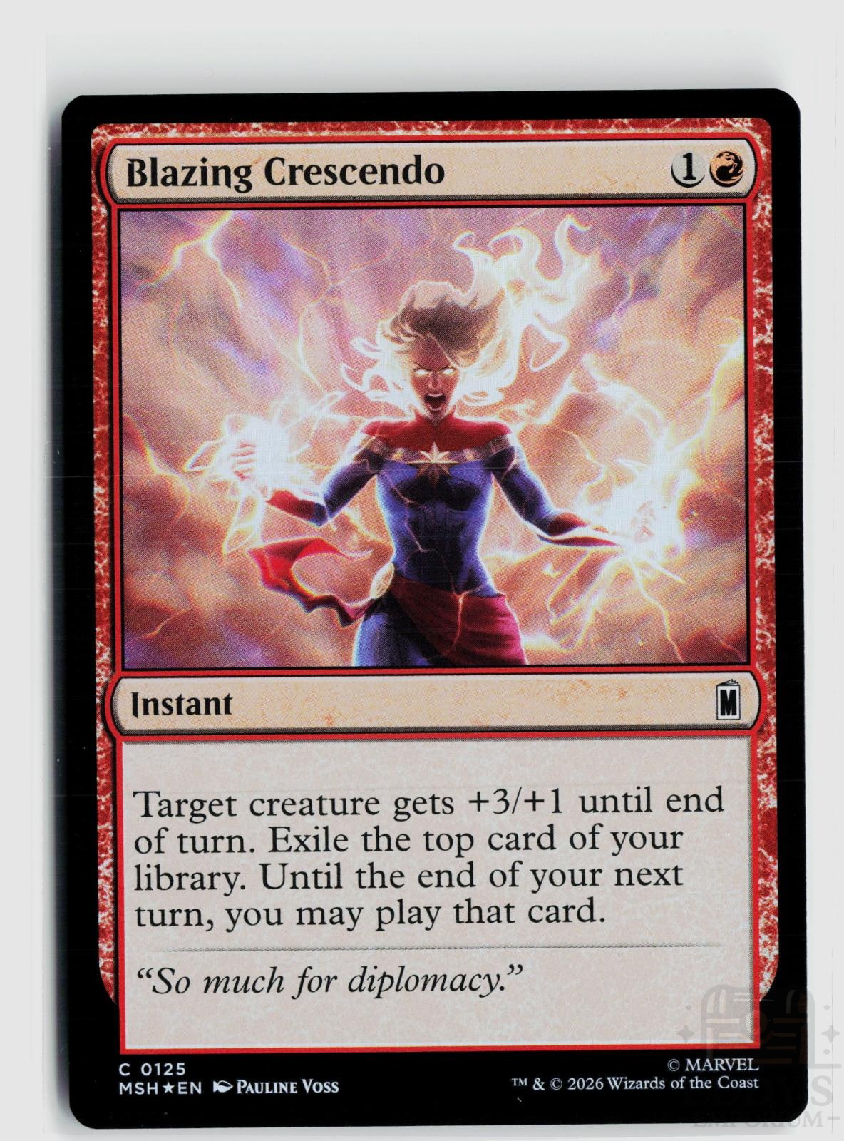 Blazing Crescendo 125 Marvel Super Heroes Magic: The Gathering Foil