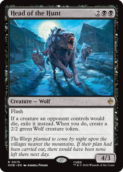 Head of the Hunt 75 The Hobbit Magic: The Gathering Foil Rare