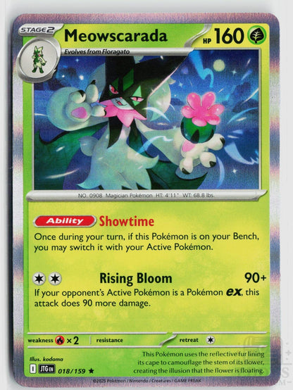 Meowscarada 018/159 Journey Together Pokemon Holo Rare NM