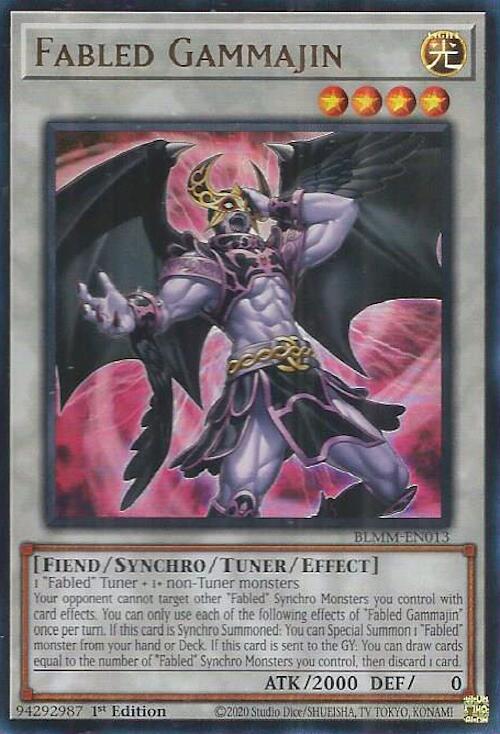 Fabled Gammajin BLMM-EN013 Battles of Legend: Monster Mayhem Yu-Gi-Oh 1st Edition NM