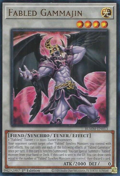 Fabled Gammajin BLMM-EN013 Battles of Legend: Monster Mayhem Yu-Gi-Oh 1st Edition NM