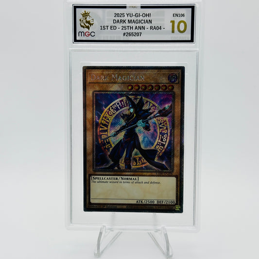 Dark Magician 8th Art (Plat 1st Ed) - RA04-EN106 - QC Stampede - MGC 10