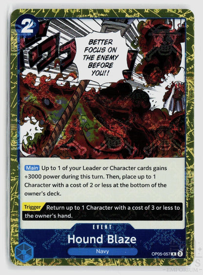 Hound Blaze (Jolly Roger Foil) OP05-057 Premium Booster -The Best- One Piece