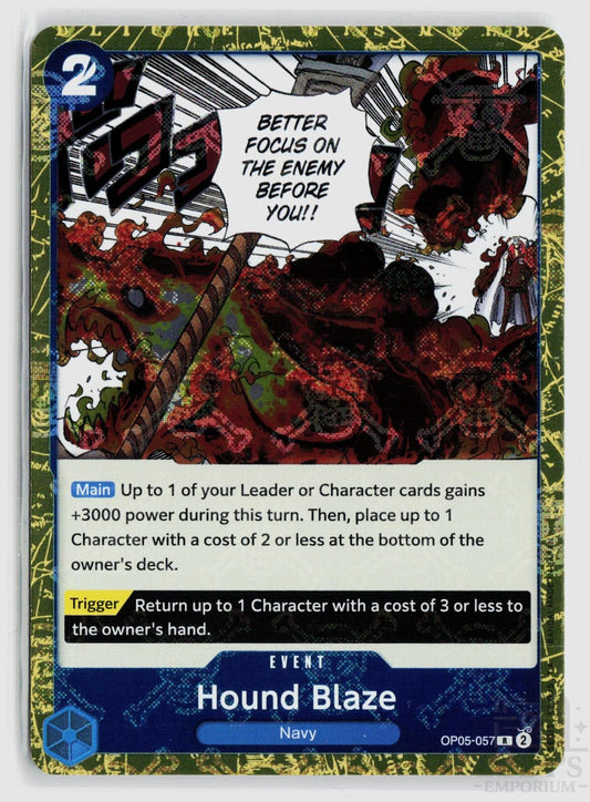 Hound Blaze (Jolly Roger Foil) OP05-057 Premium Booster -The Best- One Piece