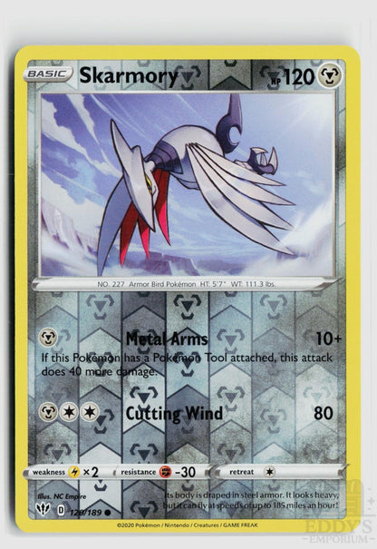Skarmory 120/189 Darkness Ablaze Pokemon Reverse Holo Common NM
