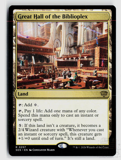 Great Hall of the Biblioplex 257 Secrets of Strixhaven Magic: The Gathering Rare