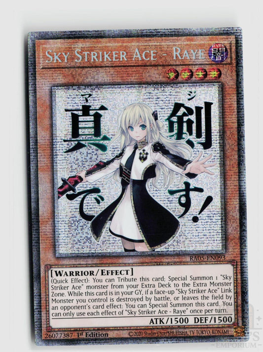 Sky Striker Ace - Raye (Starlight Rare) RA05-EN093 Yu-Gi-Oh Rarity Collection 5